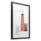 Stupell Industries Elephant in Stockholm Boat Framed Print Under Glass, design by Carla Daly